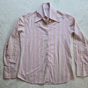 Domenico Vacca 'Cucito A Mano' Italy Womens IT42/US6 Luxury Button Down Shirt